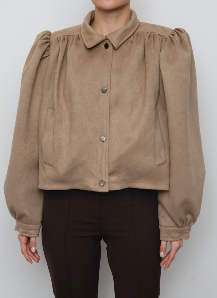 SUNİ SÜET VİZON CEKET