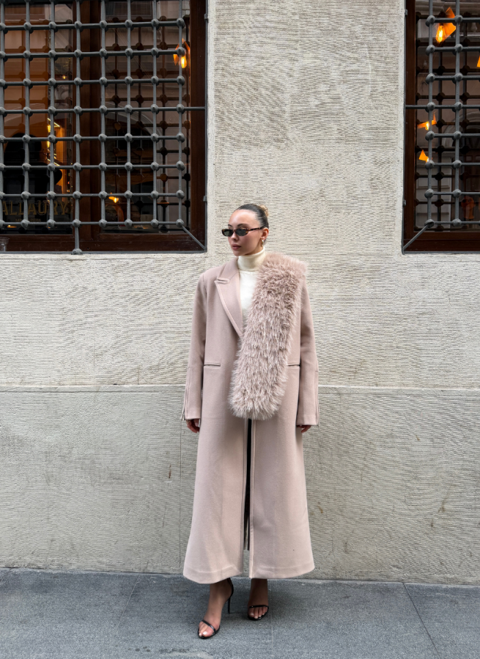 VİZON SUNİ KÜRK ATKI