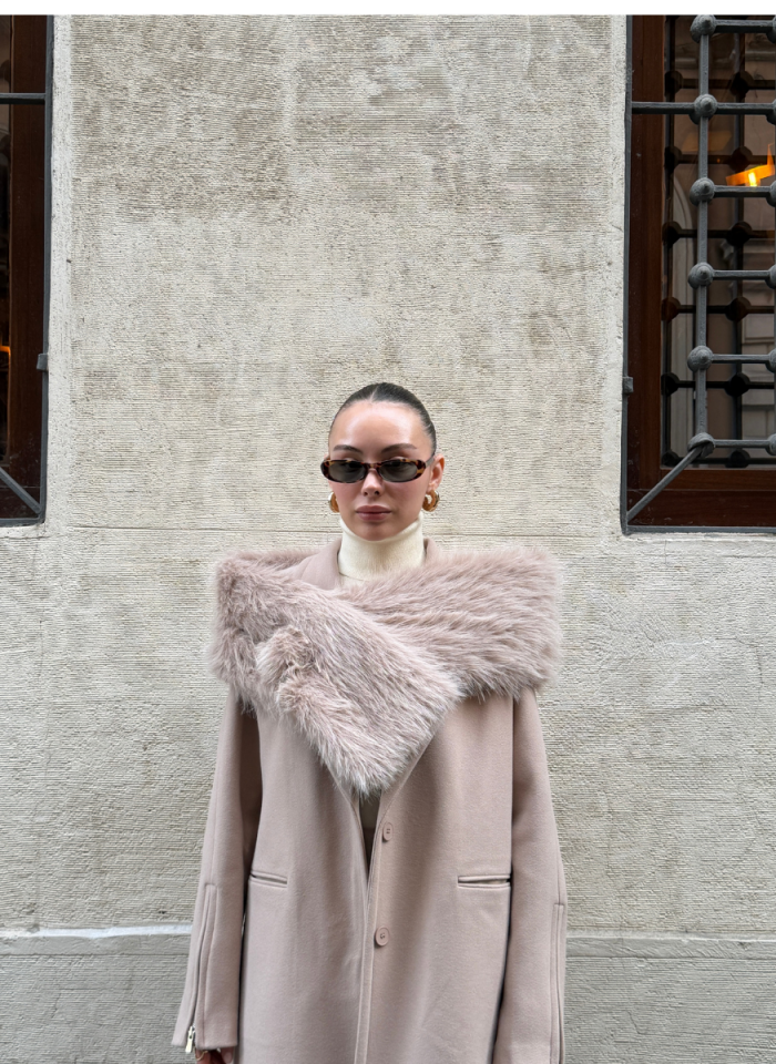 VİZON SUNİ KÜRK ATKI