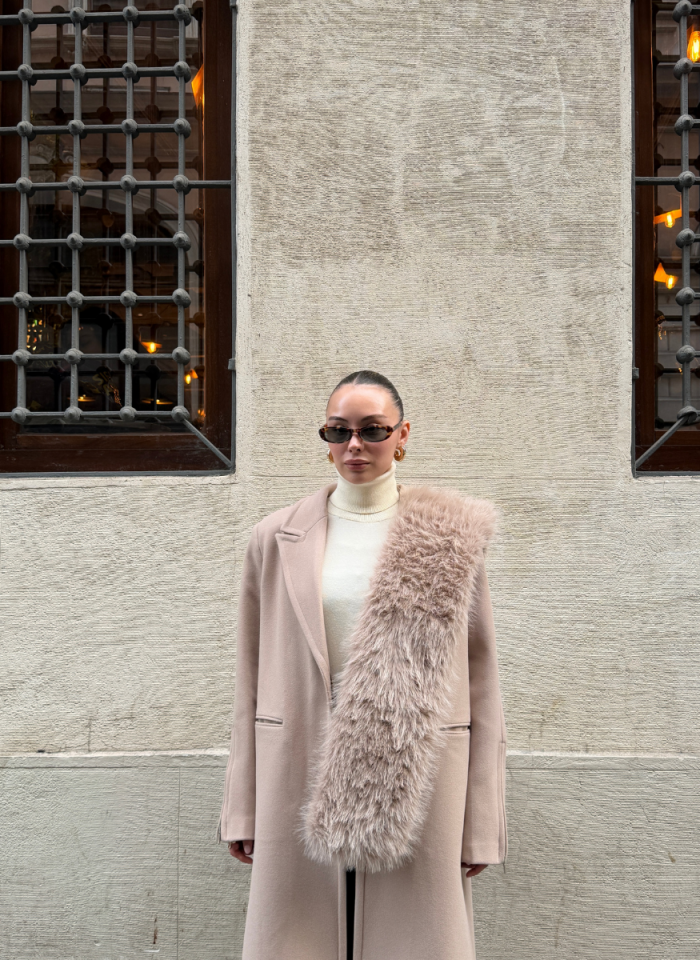 VİZON SUNİ KÜRK ATKI