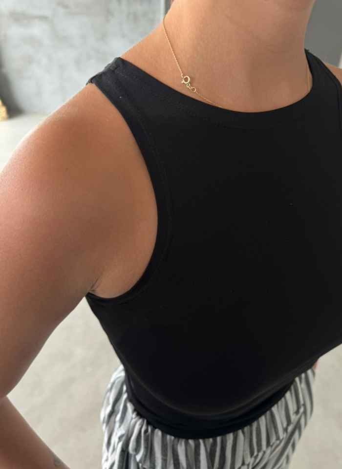 SİYAH BOLD CROP