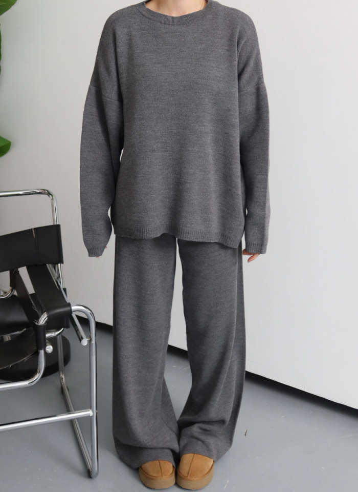 ANTRASİT BİSİKLET YAKA TRİKO TAKIM