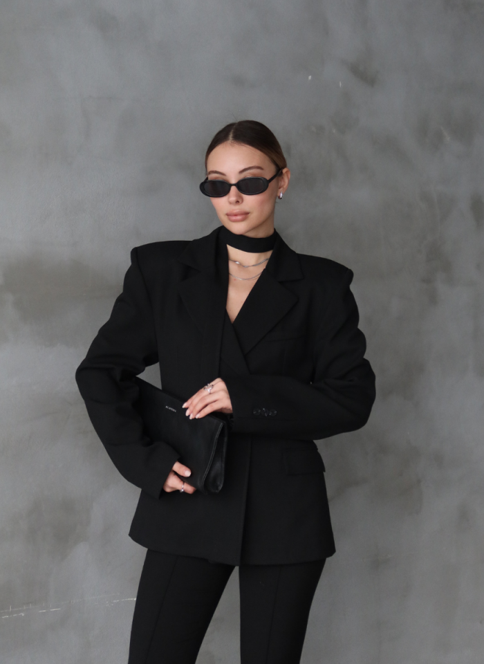 SİYAH VATKALI CEKET