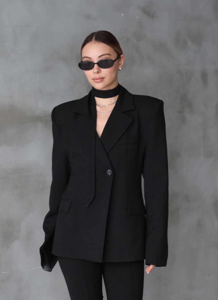 SİYAH VATKALI CEKET