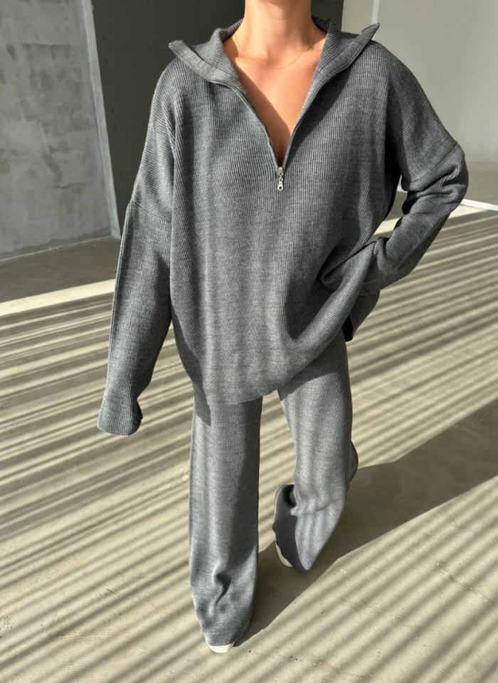 ANTRASİT FERMUARLI TRİKO TAKIM