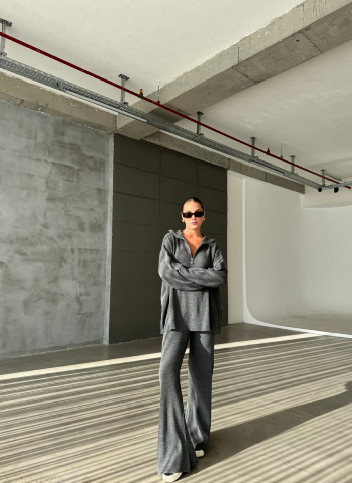 ANTRASİT FERMUARLI TRİKO TAKIM