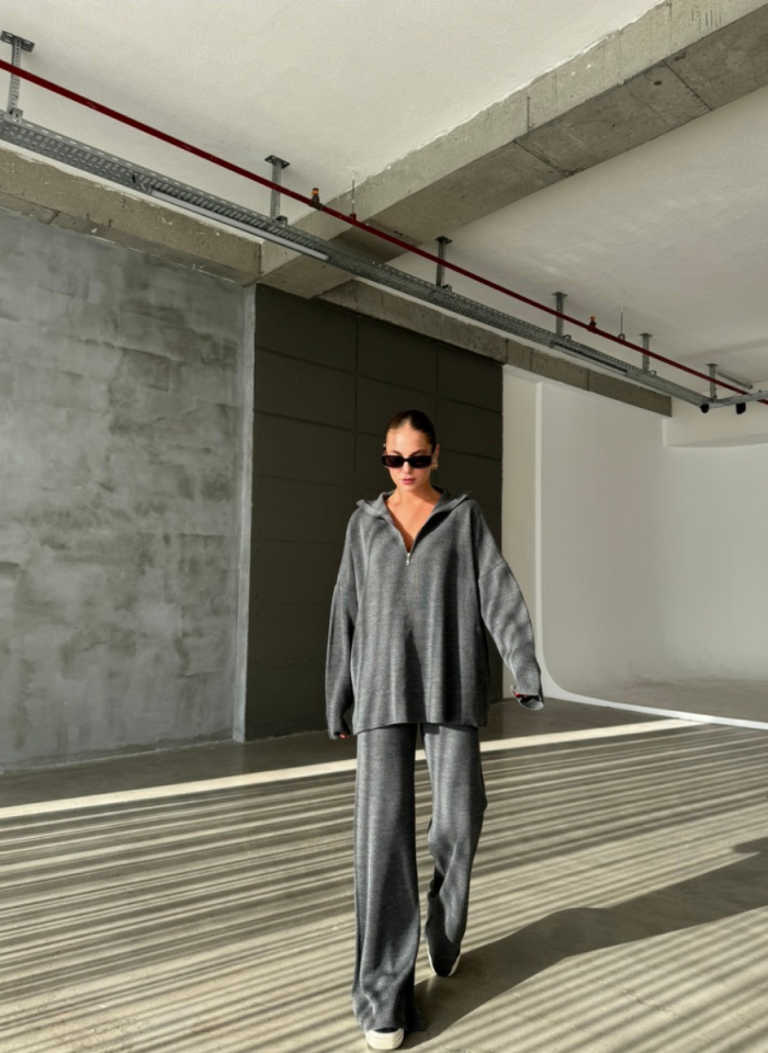 ANTRASİT FERMUARLI TRİKO TAKIM