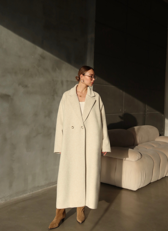 BEJ KAŞE OVERSİZE KABAN