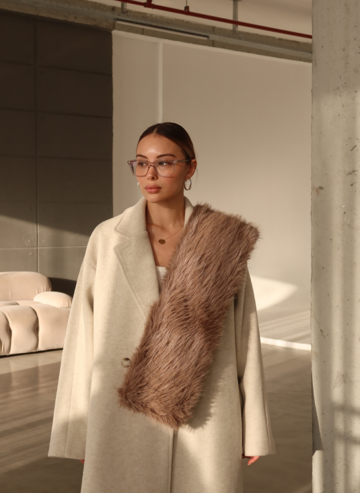 VİZON SUNİ KÜRK ATKI