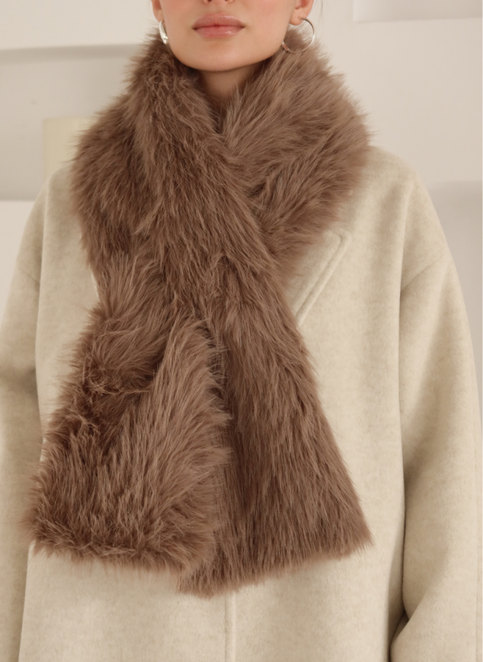 VİZON SUNİ KÜRK ATKI