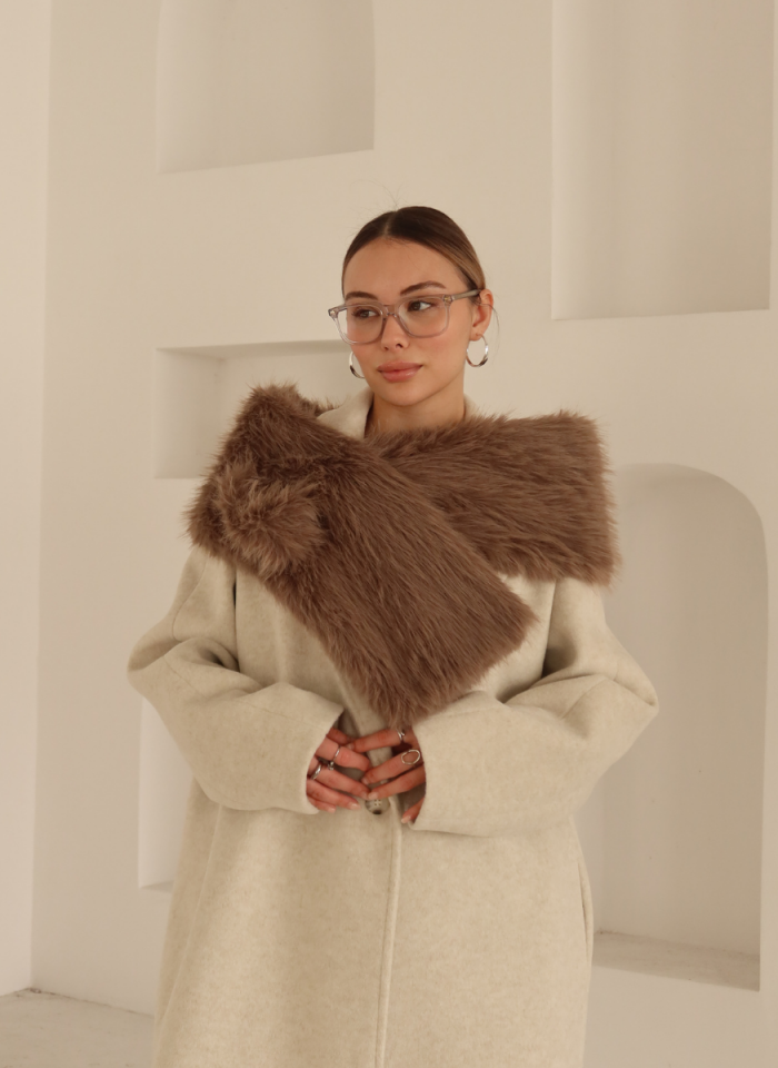 VİZON SUNİ KÜRK ATKI