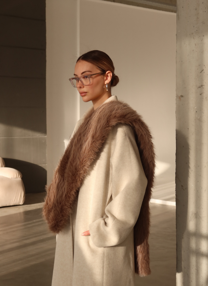 VİZON SUNİ KÜRK ATKI