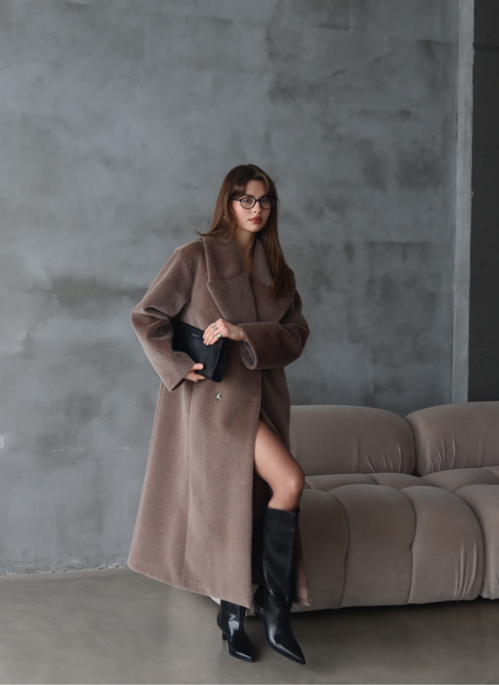 VİZON KUŞAKLI SUNİ KÜRK KABAN