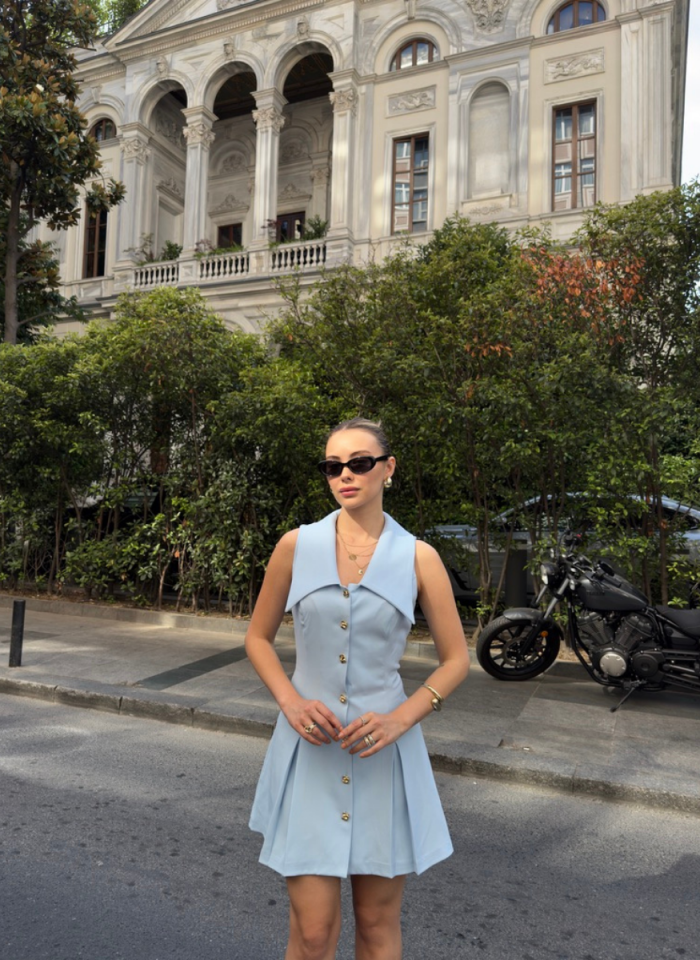 MAVİ DOUBLE ELBİSE