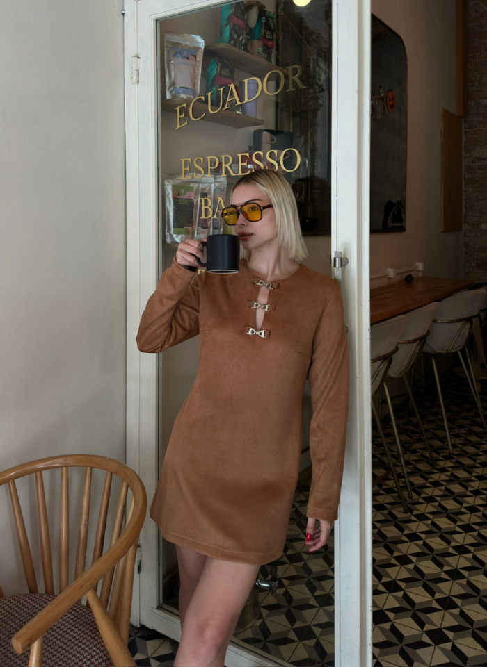 TABA MİNİ SÜET ELBİSE