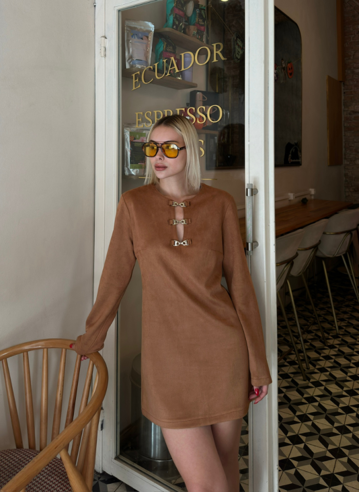 TABA MİNİ SÜET ELBİSE