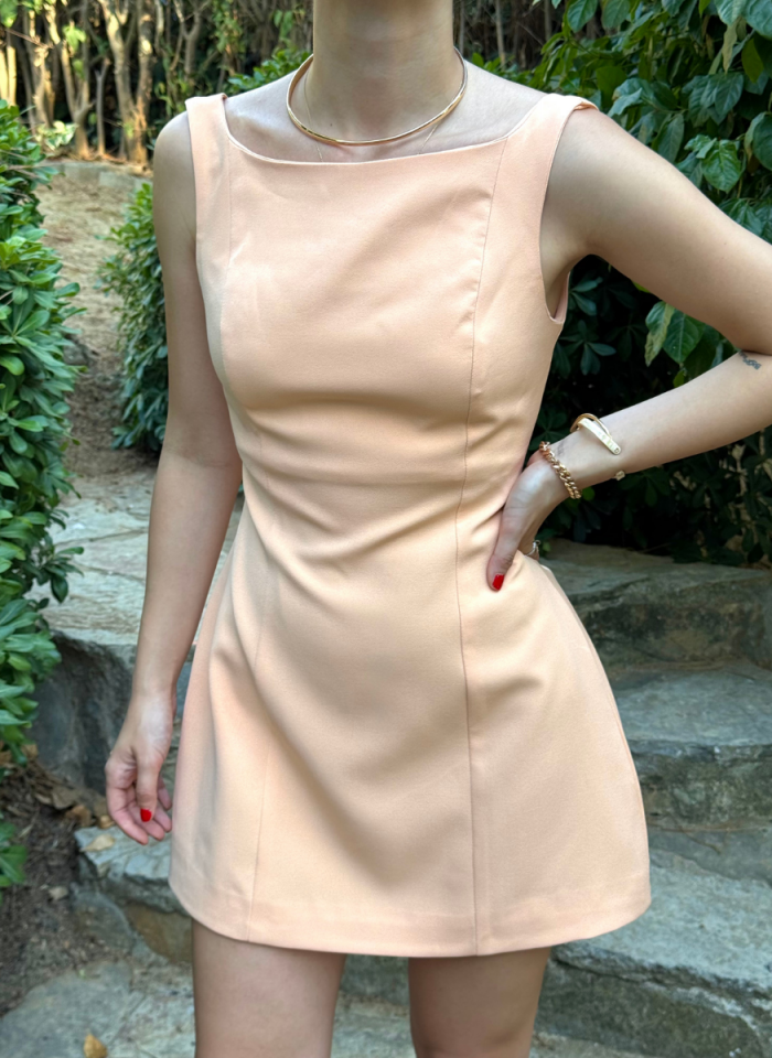 ŞEFTALİ ROSE ELBİSE