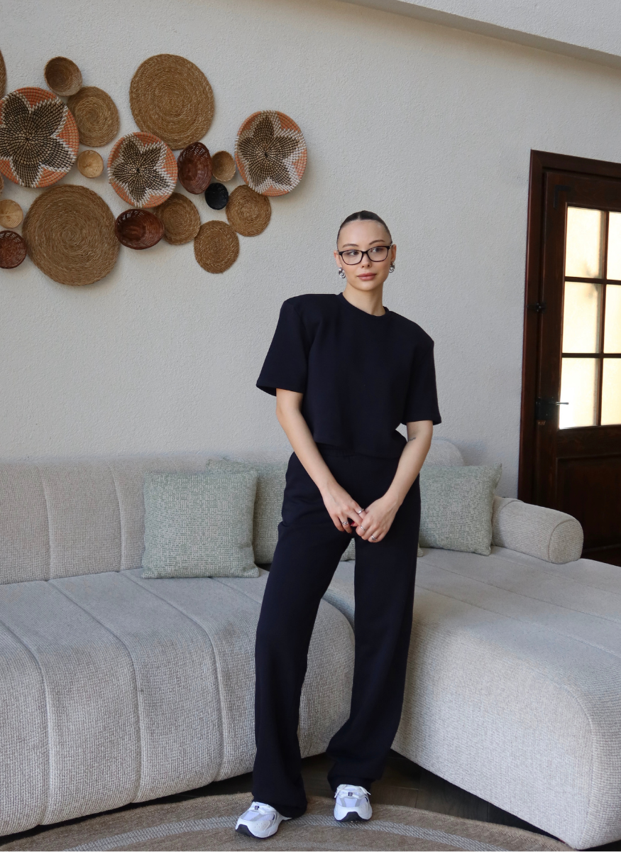 LACİVERT VATKALI ÜST ALT EŞOFMAN TAKIMI