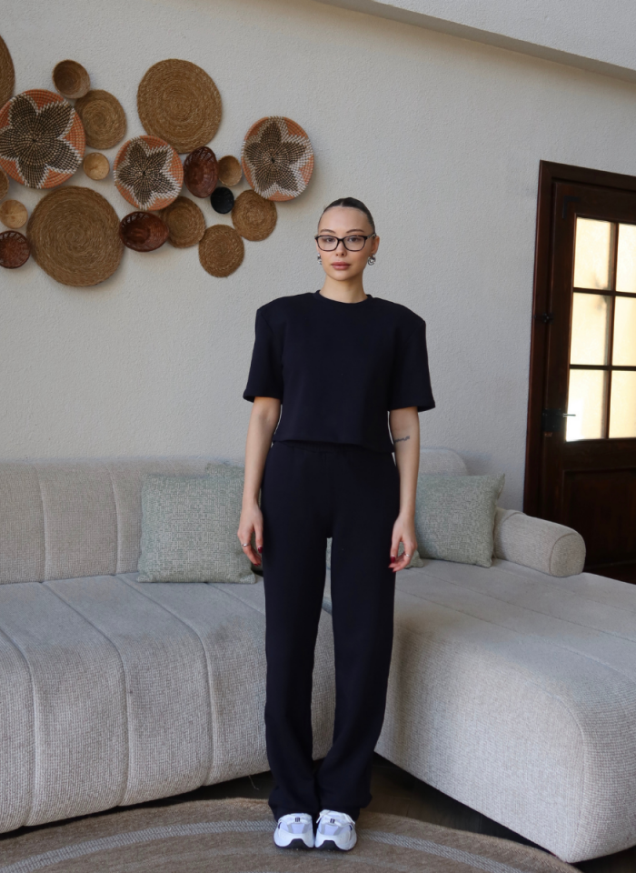 LACİVERT VATKALI ÜST ALT EŞOFMAN TAKIMI