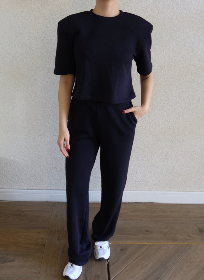 LACİVERT VATKALI ÜST ALT EŞOFMAN TAKIMI