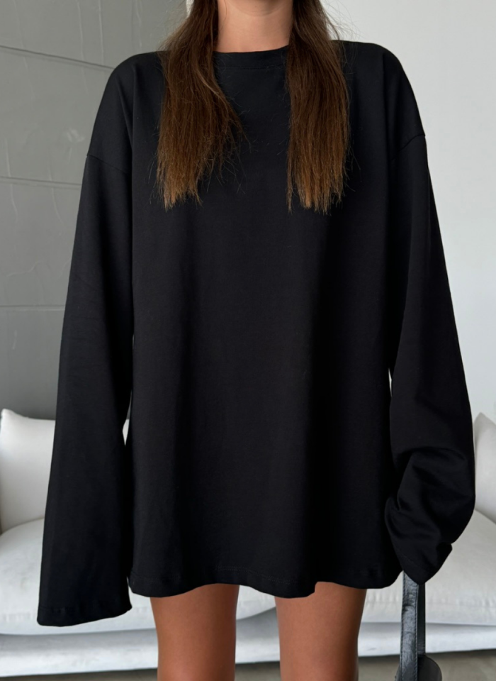 SİYAH LUXE T-SHIRT