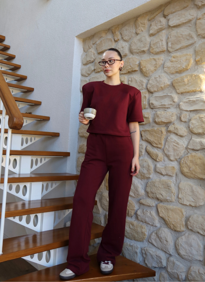 BORDO VATKALI ÜST ALT EŞOFMAN TAKIMI