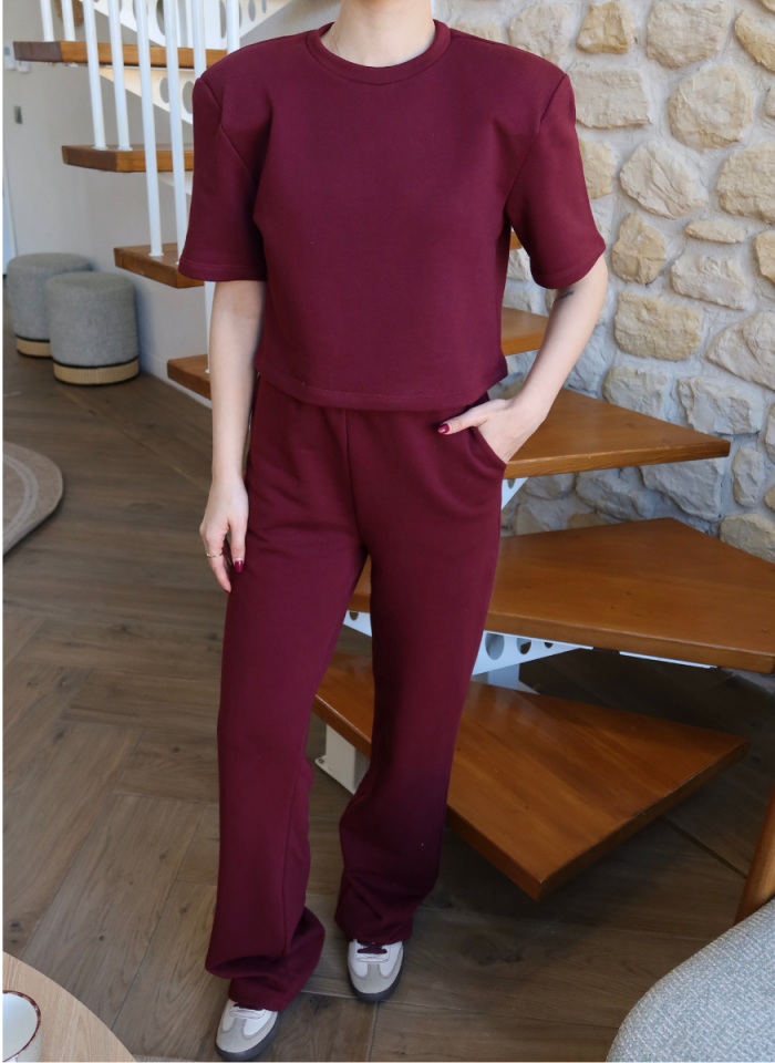 BORDO VATKALI ÜST ALT EŞOFMAN TAKIMI