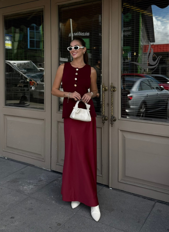 BORDO HAZEL YELEK