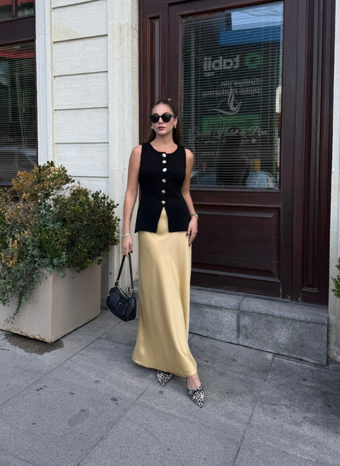 SİYAH HAZEL YELEK
