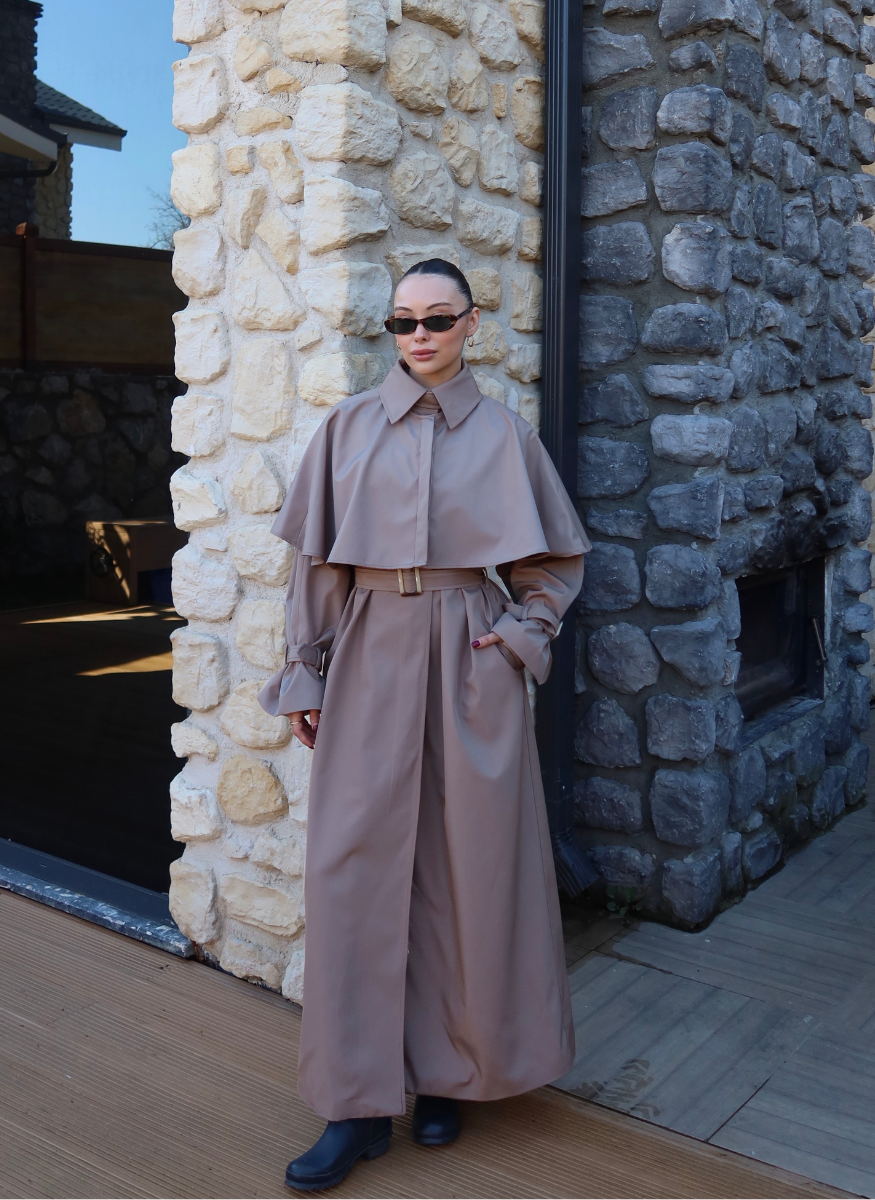 CAMEL SU GEÇİRMEZ TRENÇKOT﻿