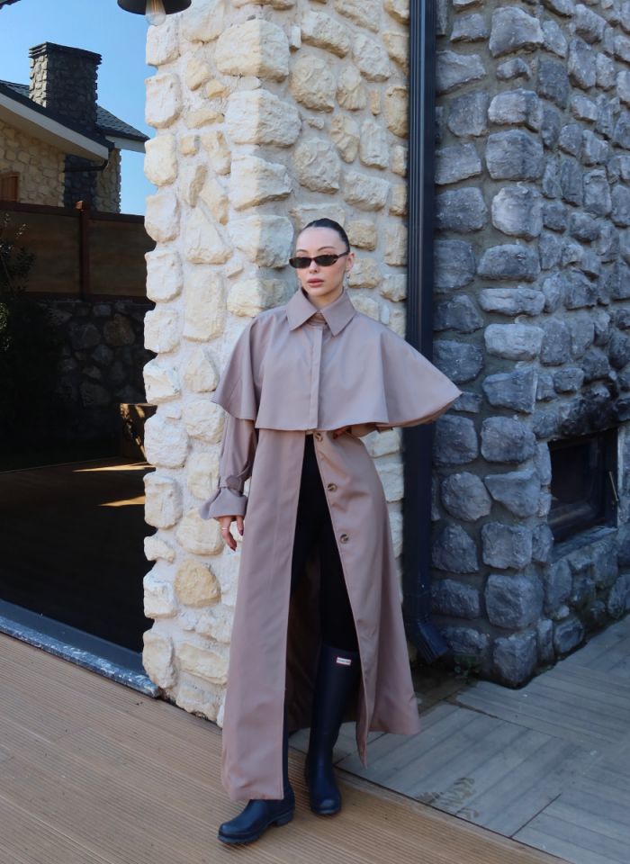 CAMEL SU GEÇİRMEZ TRENÇKOT﻿