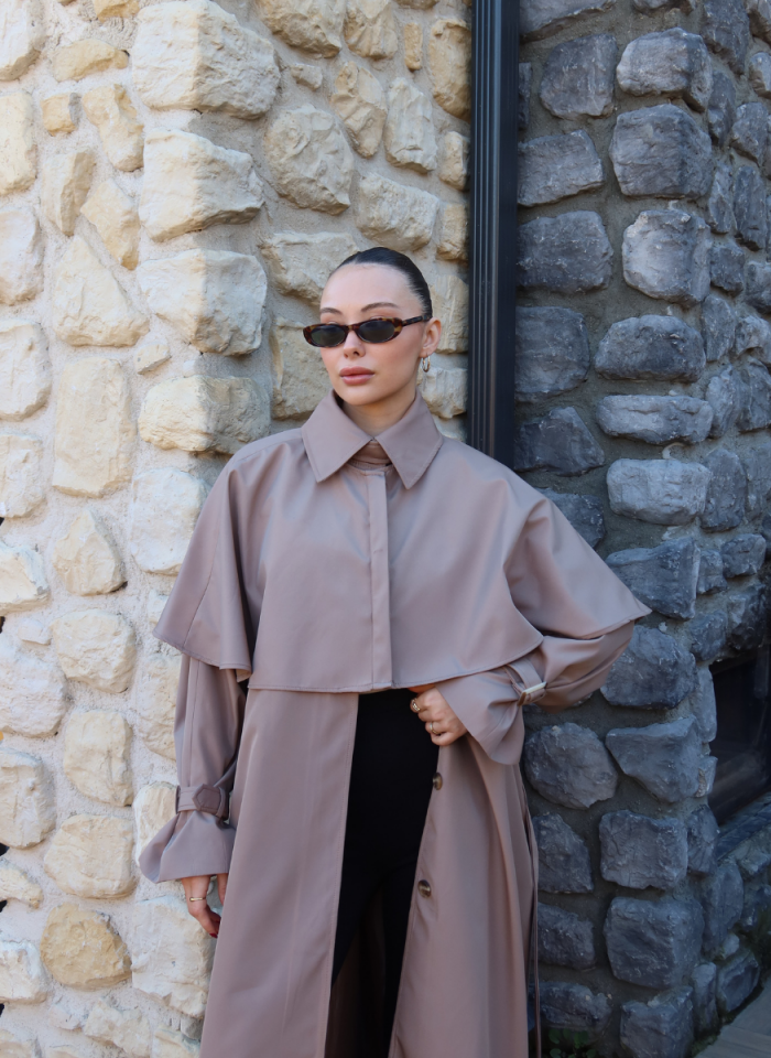 CAMEL SU GEÇİRMEZ TRENÇKOT﻿