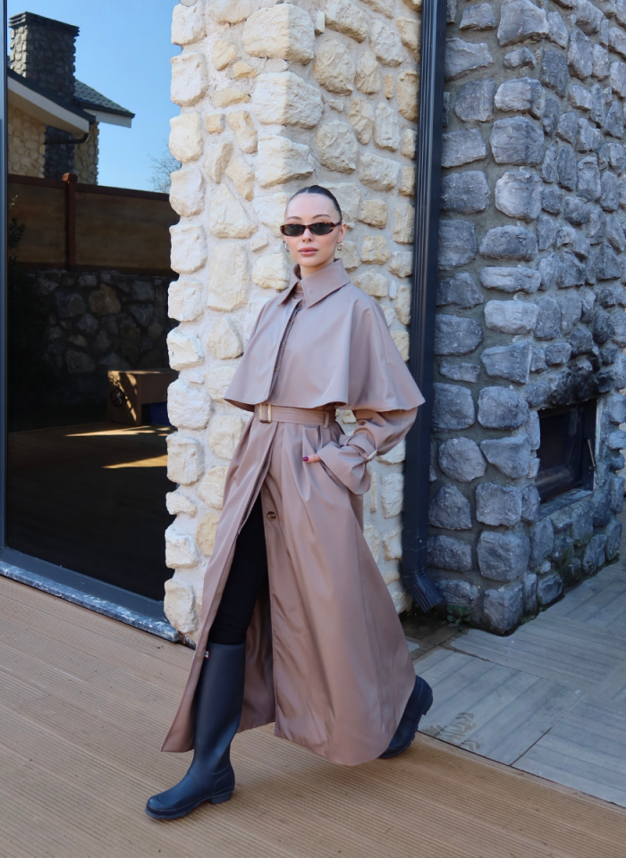 CAMEL SU GEÇİRMEZ TRENÇKOT﻿