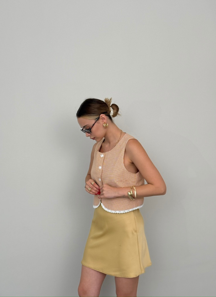 SARI KISA SATEN ETEK