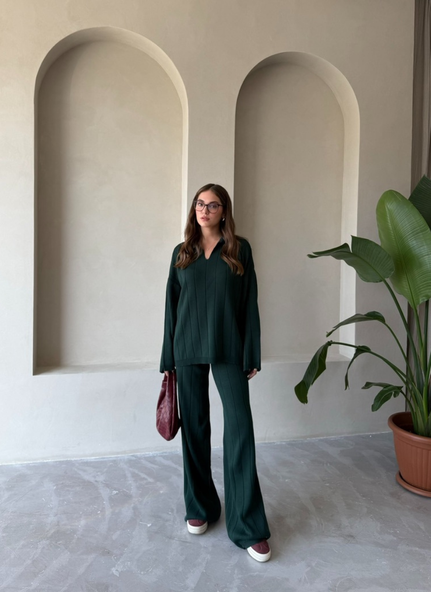 ZÜMRÜT POLO YAKA TRİKO TAKIM