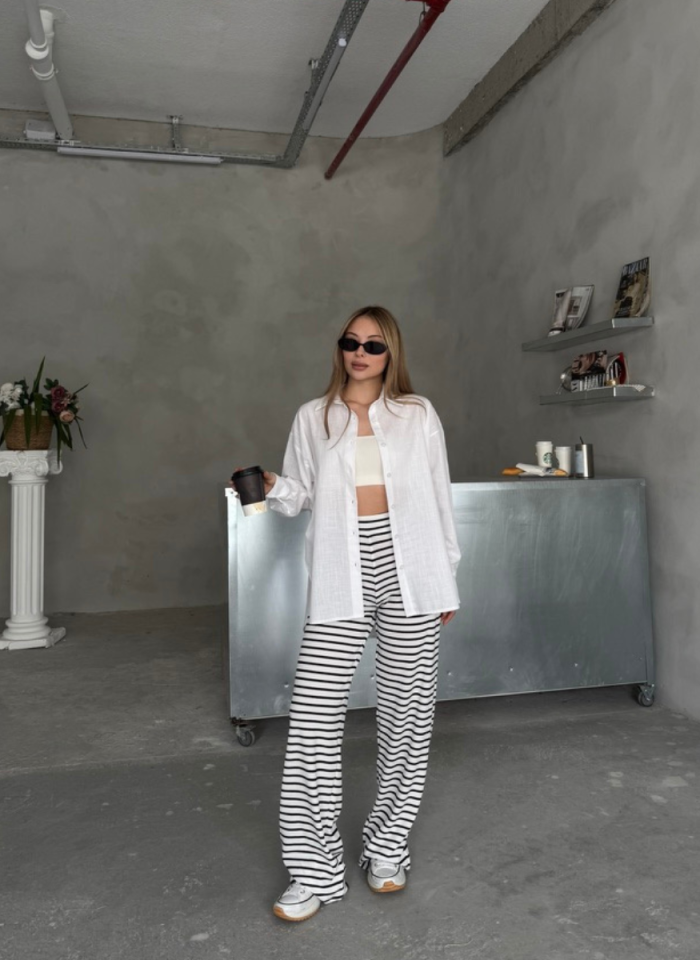 BEYAZ OVERSİZE GÖMLEK