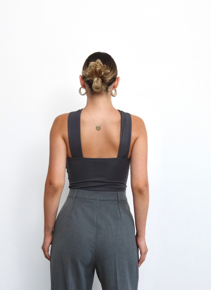 ANTRASİT GOLD TAKILI BLUZ