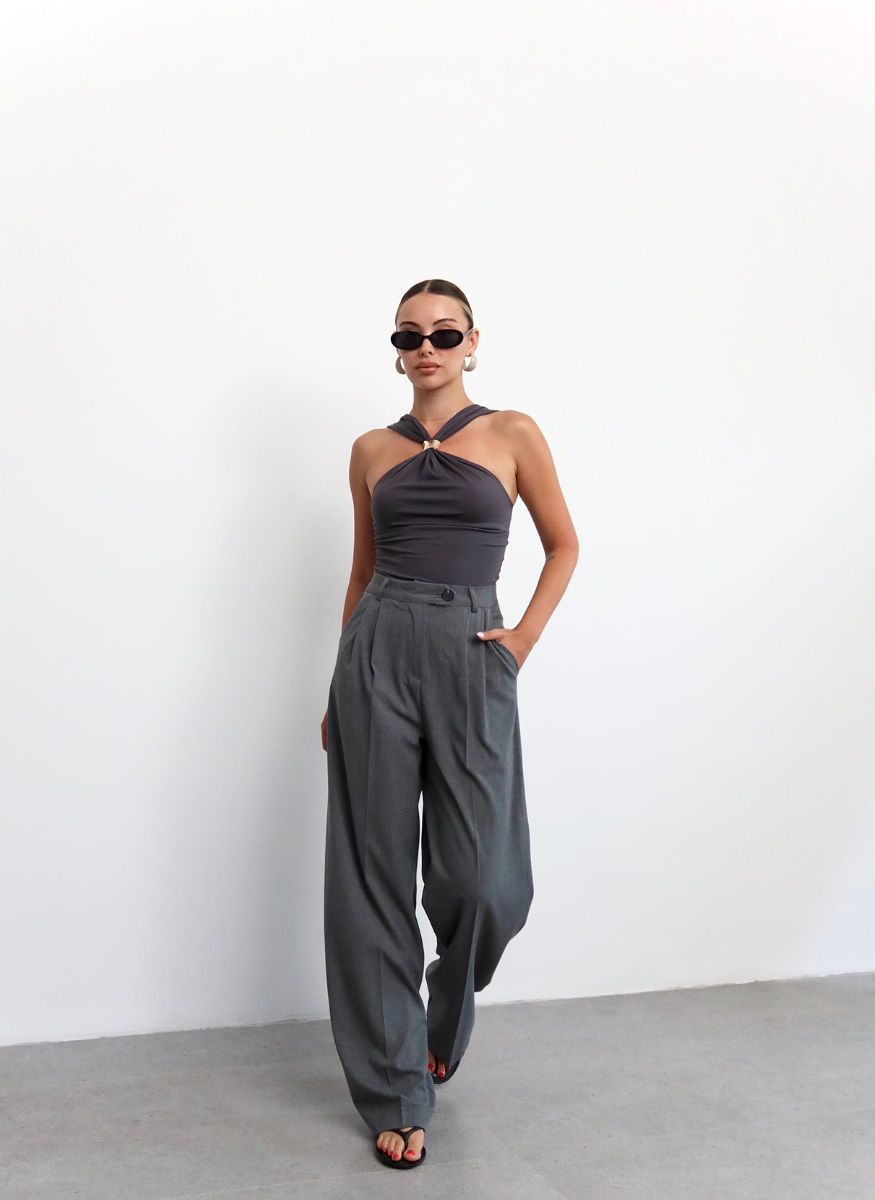 ANTRASİT GOLD TAKILI BLUZ