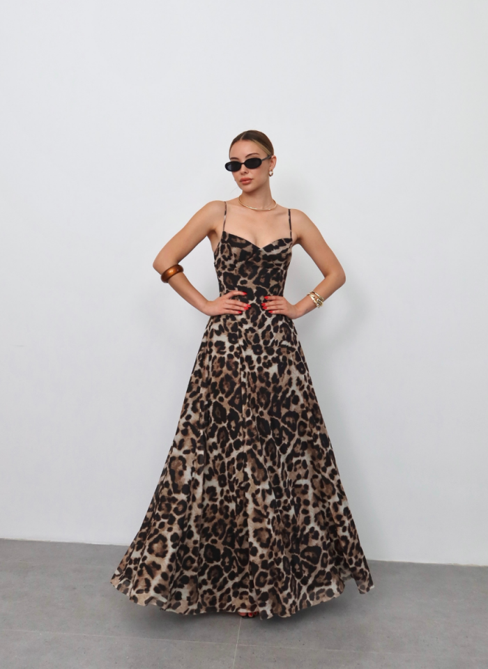 LEOPAR FİERA ELBİSE