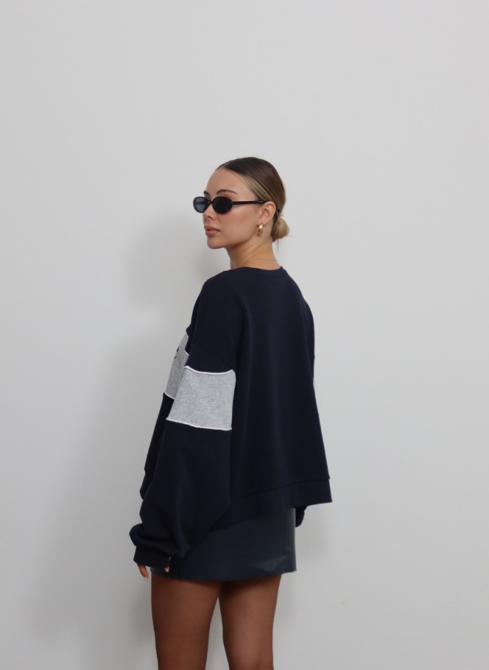 LACİVERT WELCOME SWEAT