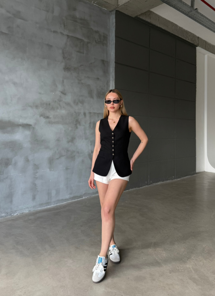SİYAH ELLE YELEK