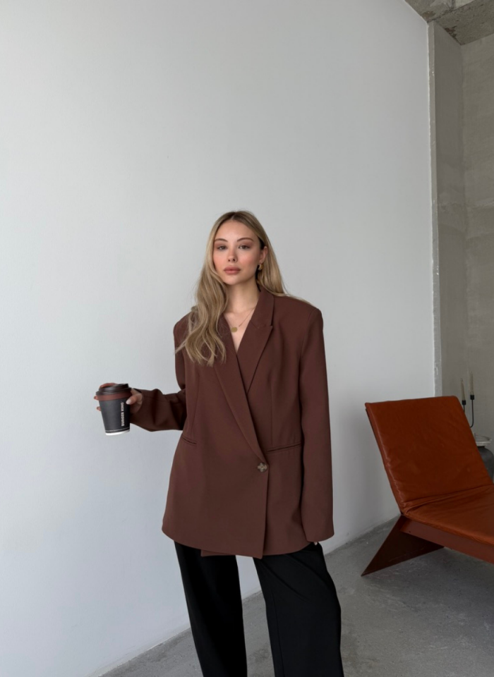 KAHVE SUEDE CEKET