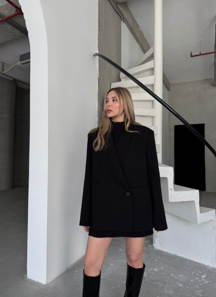 SİYAH SUEDE CEKET