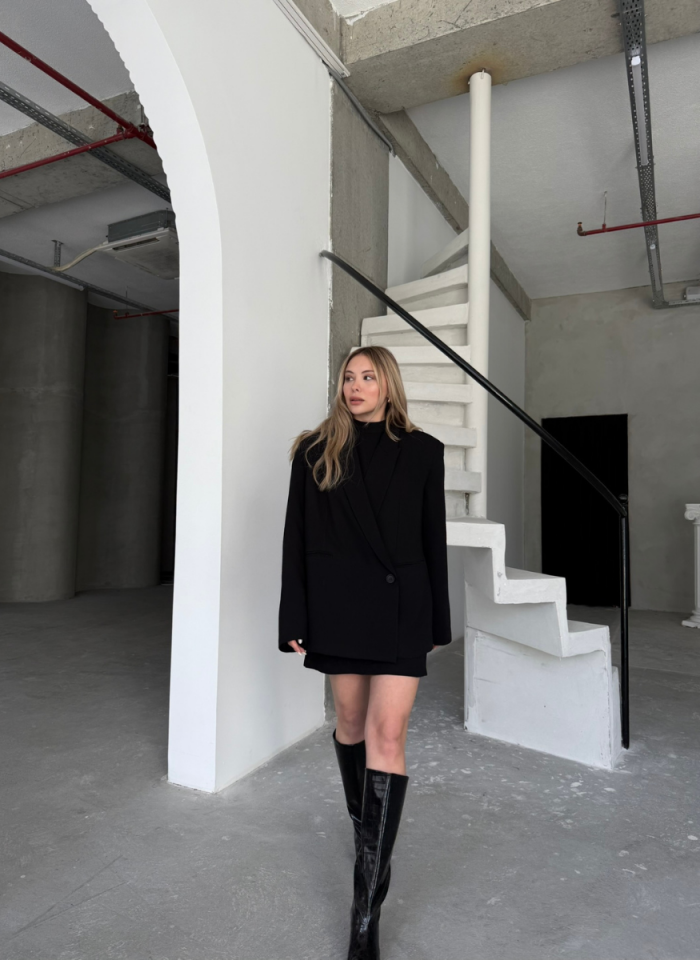 SİYAH SUEDE CEKET