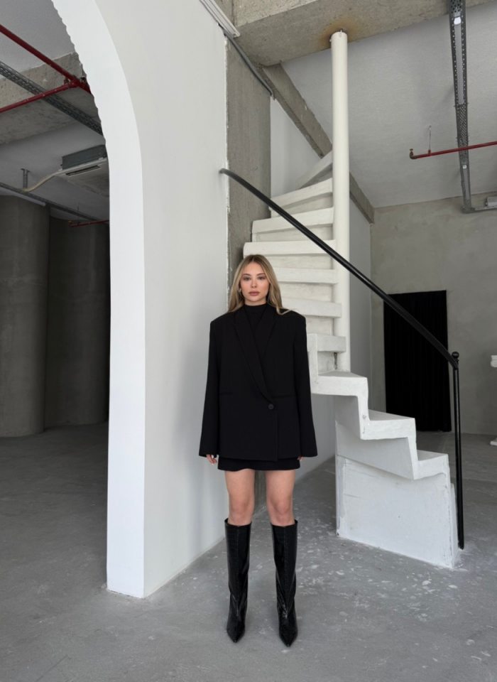 SİYAH SUEDE CEKET